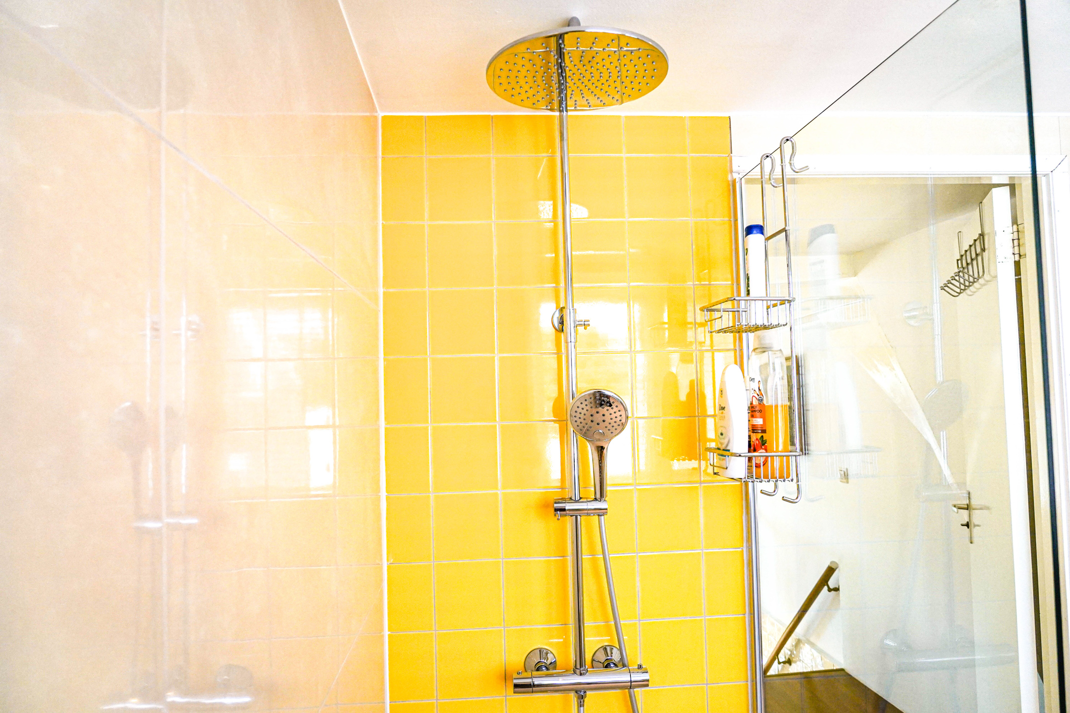 Shower The Balcony at Prinsen Canal apartment Amsterdam
