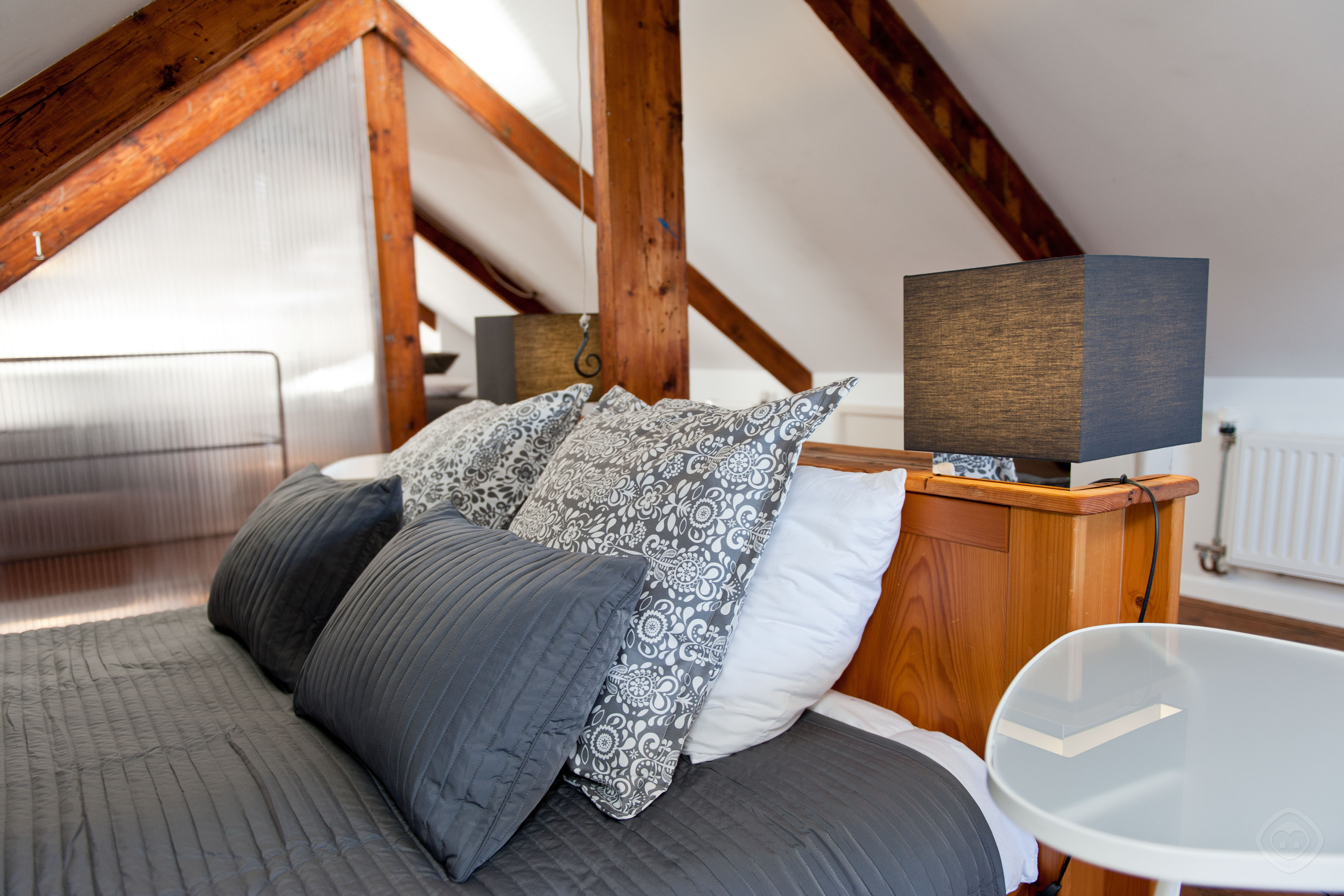 Double bed other angle Canal Holiday apartment Amsterdam